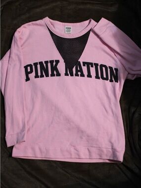 Pink Pullover Sweatshirt